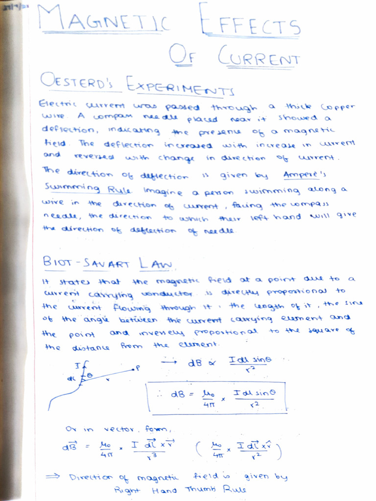 Magnetic Field Effects on Current | PDF | Electromagnetism | Electrical ...