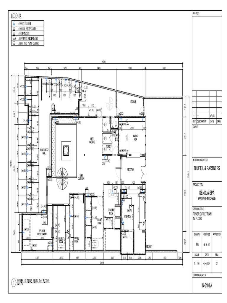 IN-0108.A POWER OUTLET PLAN 1st FLOOR | PDF