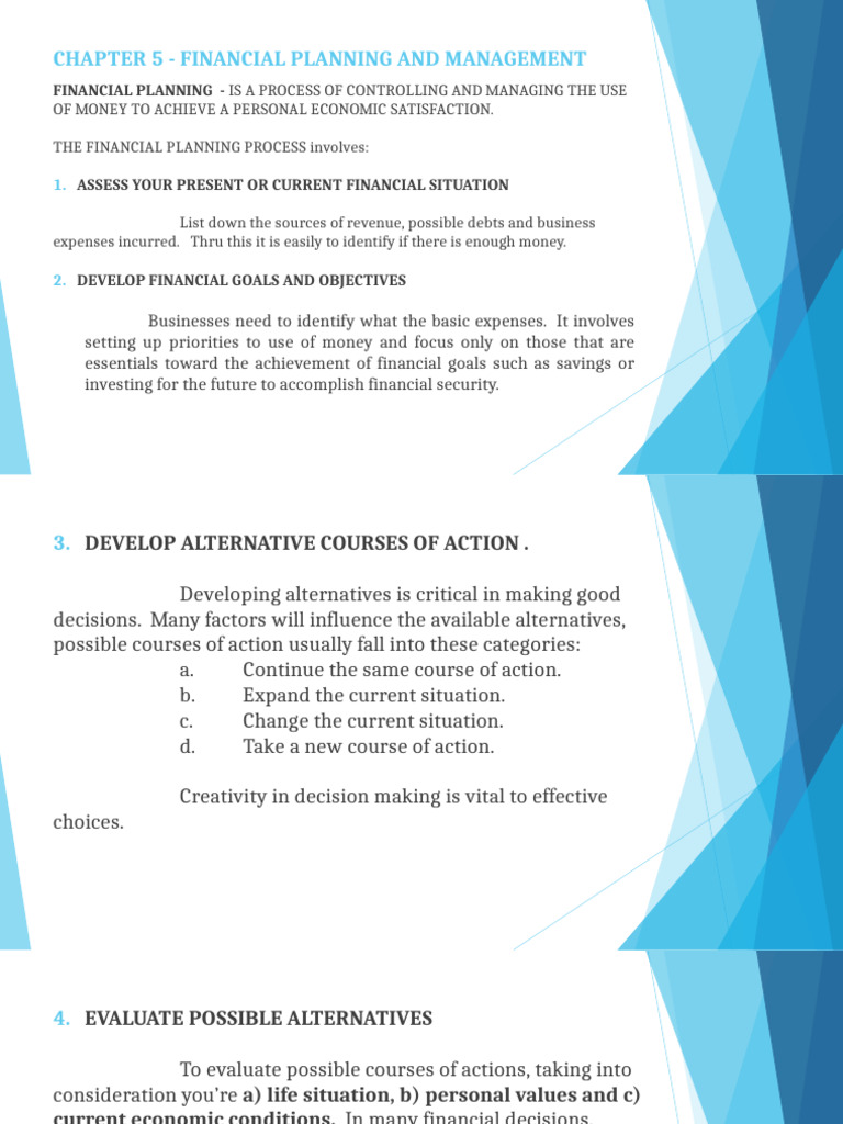 Financial Planning and Budgeting Guide | PDF | Budget | Expense