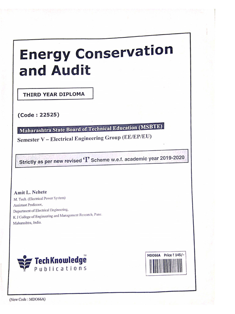 Energy Conservation and Audit Guide | PDF | Transformer | Cogeneration