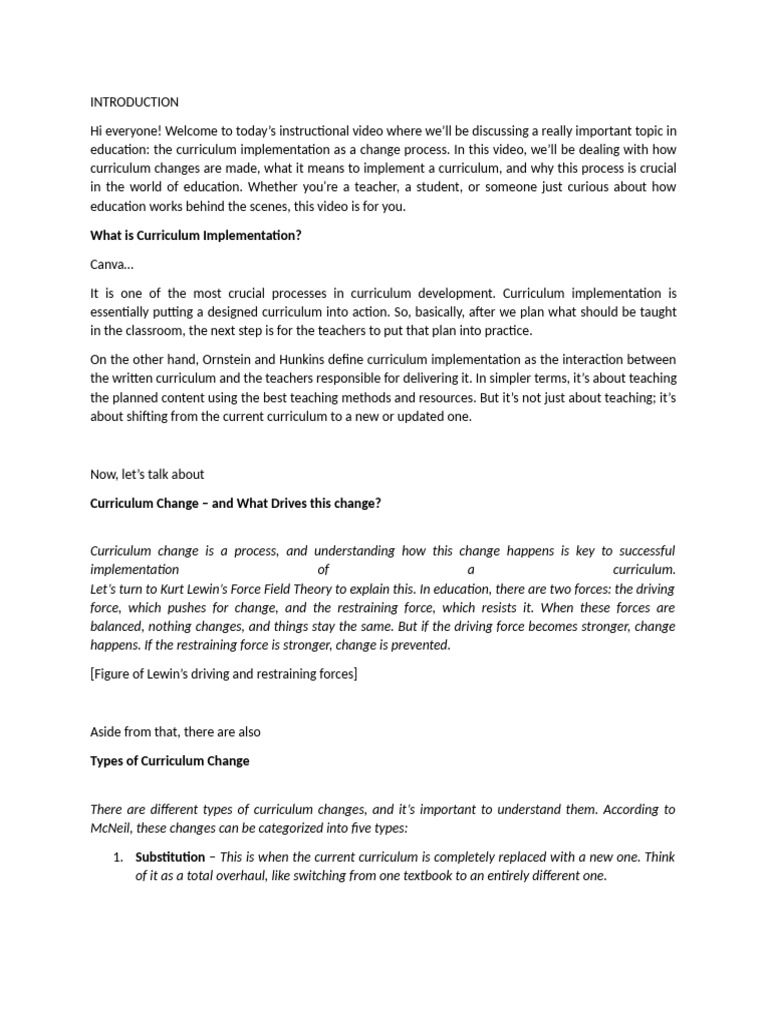 Curriculum Implementation Explained | PDF | Curriculum | Teachers