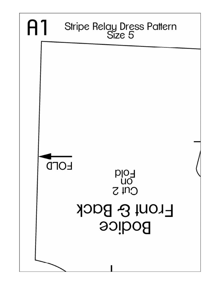 Stripe Relay Dress Pattern Size 5 | PDF | Technology & Engineering