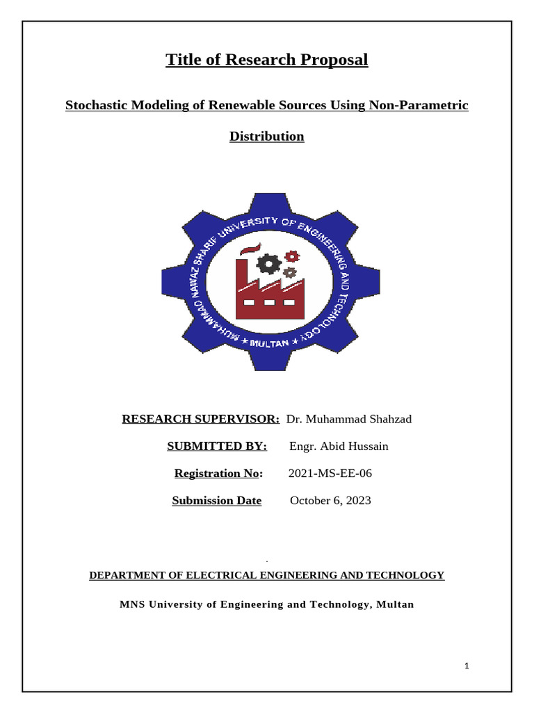 R1 Research Proposal Pdf Probability Distribution Sampling