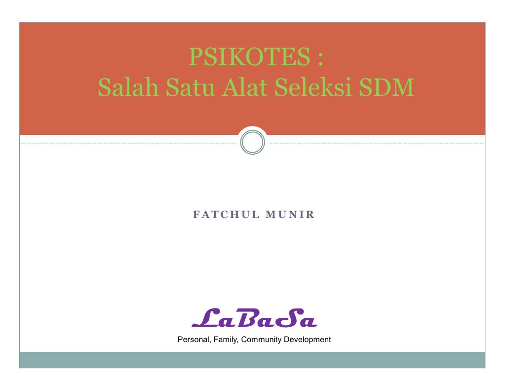 Panduan Psikotes dan Tes Psikologi | PDF | Career & Growth