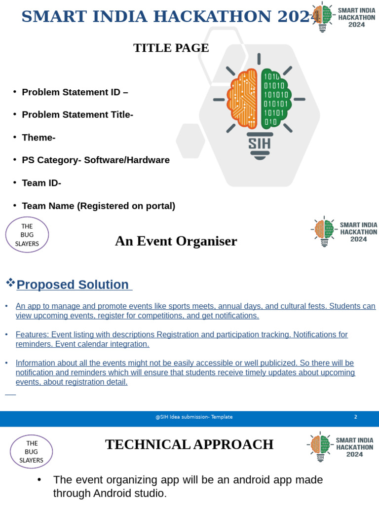Presntation For Hackathon | PDF | Mobile App | Android (Operating System)
