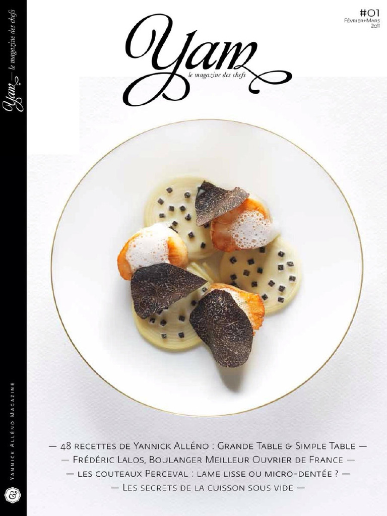 Yam Cuisine Yannick Alleno | PDF