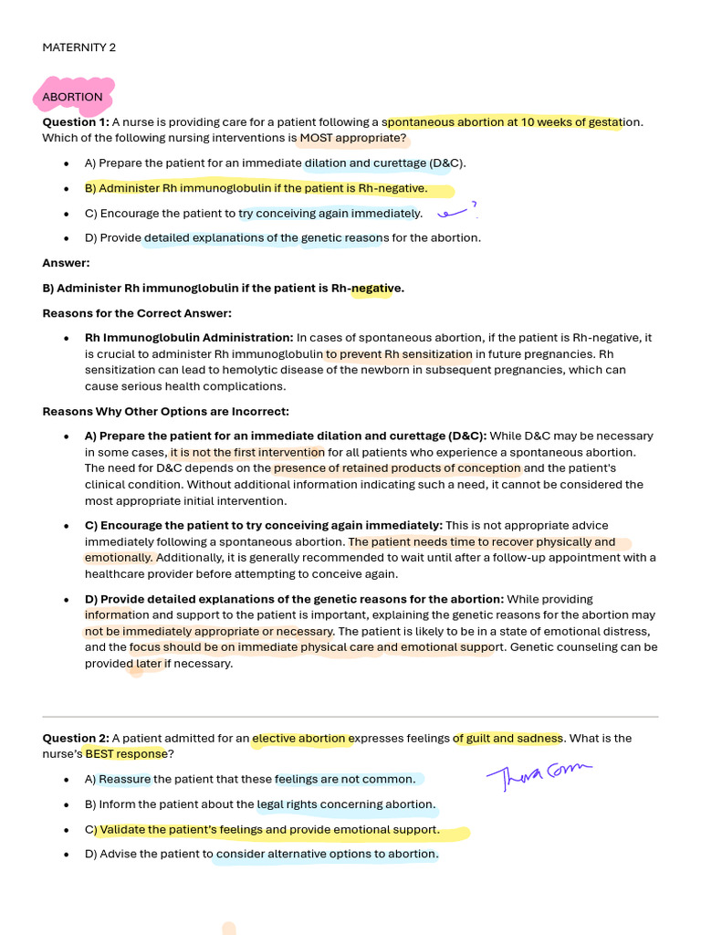 MATERNITY 2 Exams 4 Ratio Bleeding To MG | PDF | Pregnancy | Human ...