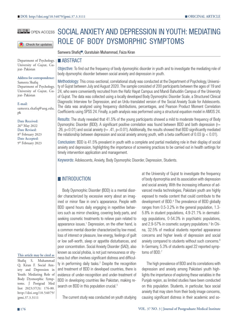 document | PDF | Major Depressive Disorder | Behavioural Sciences