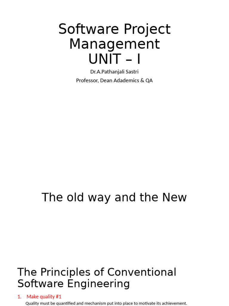 Principles of Software Project Management | PDF | Software Development ...