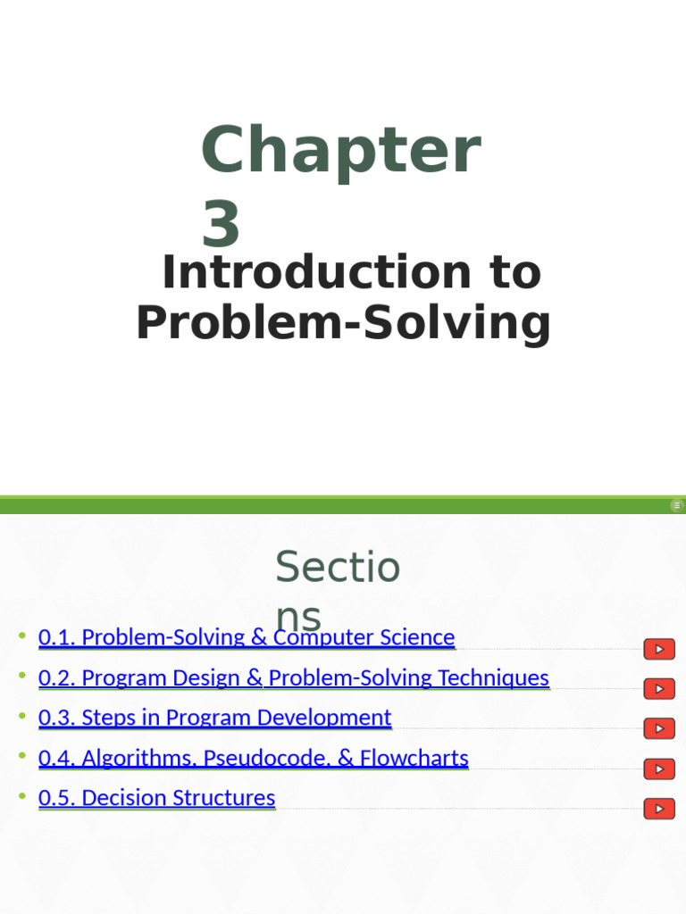 Ch03 Problem Solving | PDF | Computer Program | Programming