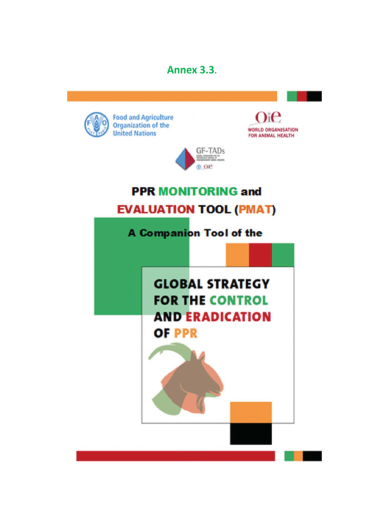 PMAT for PPR Control Strategy | PDF | Eradication Of Infectious ...