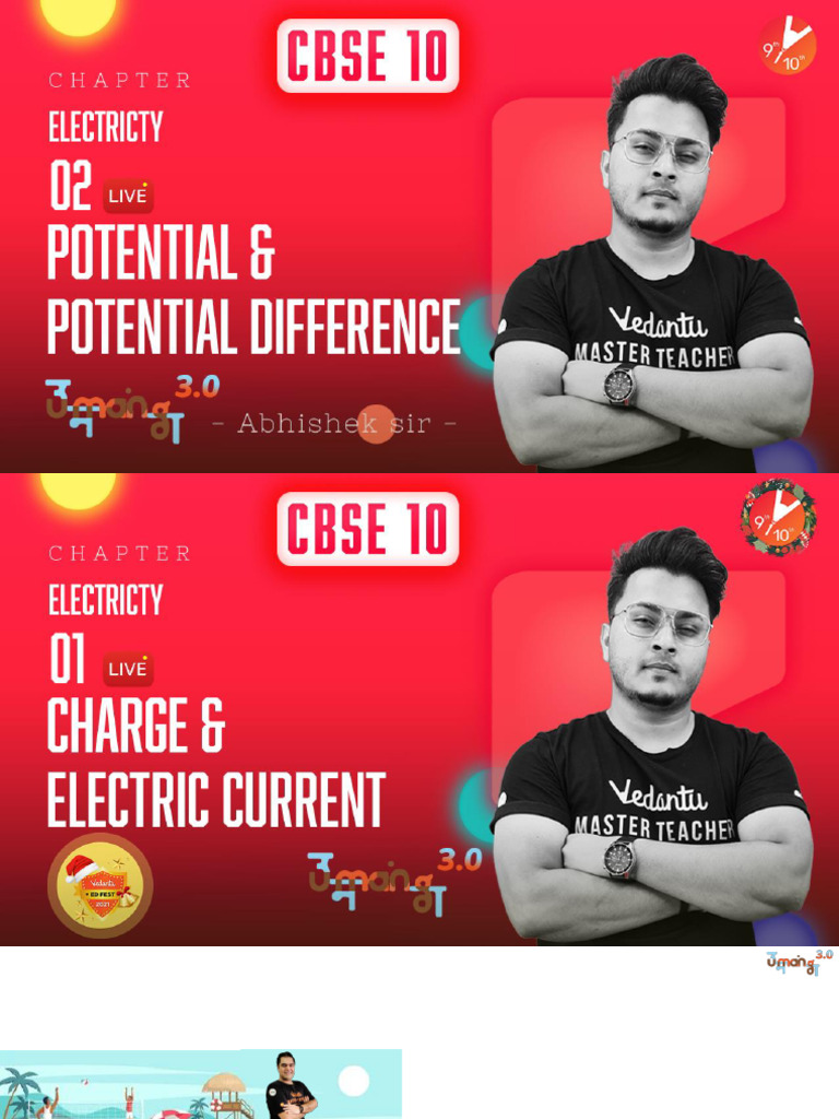 Electric Current and Potential Difference | PDF | Electric Current ...