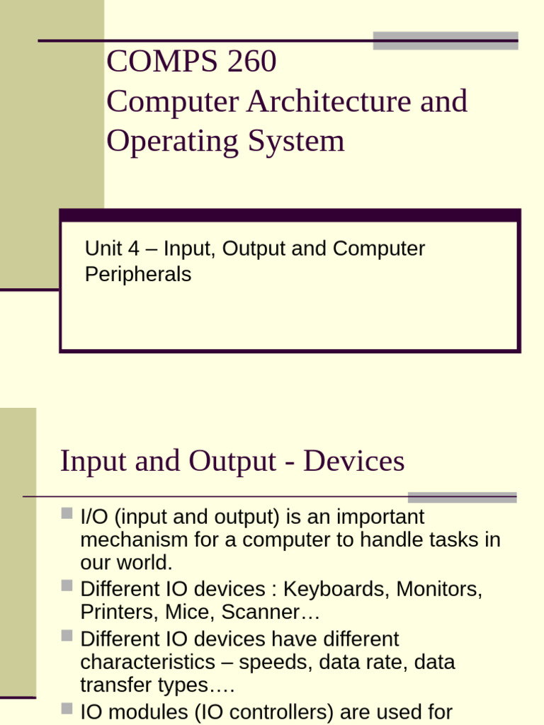 unit4 | PDF | Input/Output | Computer Data Storage image.