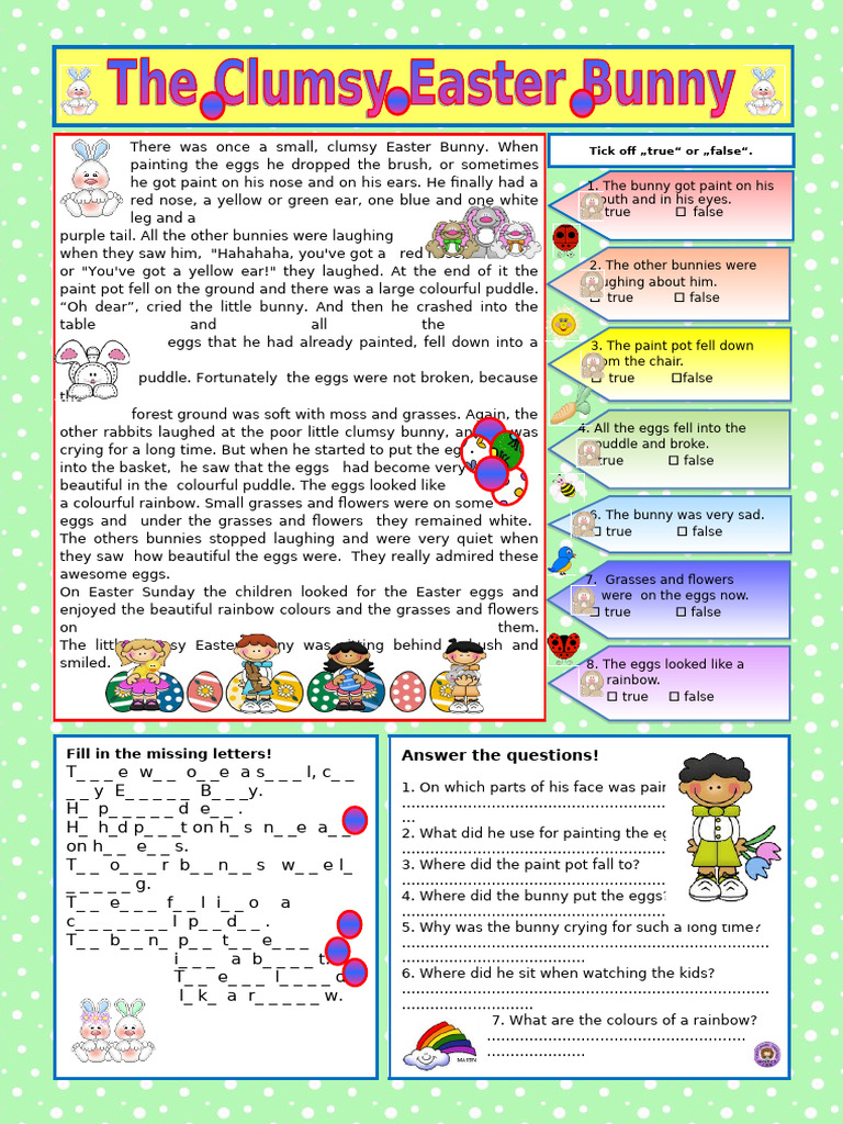 The Clumsy Easter Bunny Key Included | PDF | Rabbit