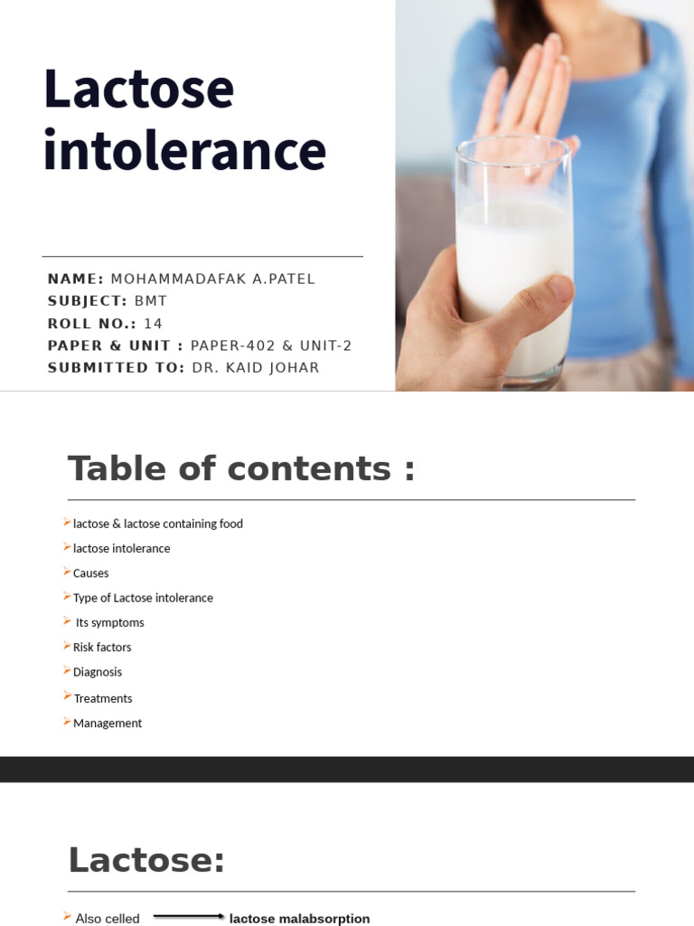 402 U2 Pmo - Afak Lactose Intolerance | PDF | Gastroenterology | Causes ...