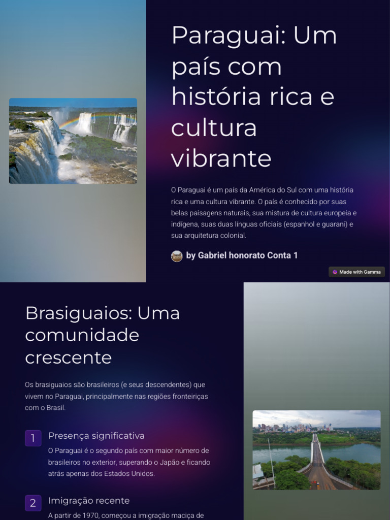 Cultura e História do Paraguai | PDF | Paraguai | Brasileiros