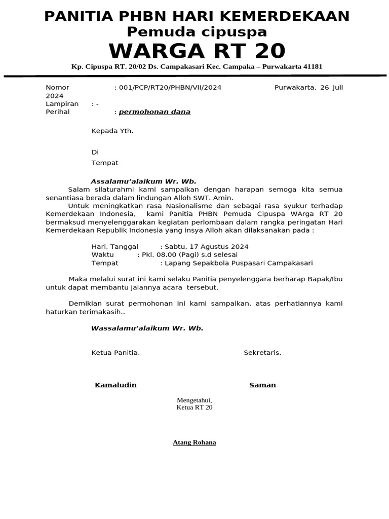 PHBN RT 20 | PDF