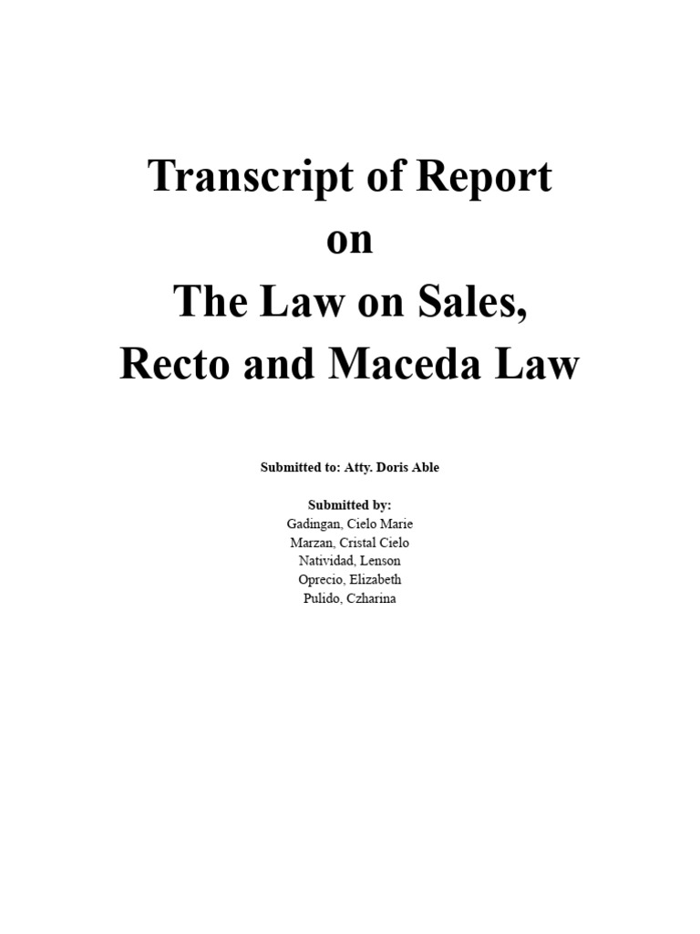 TOR-LAW-ON-SALES | PDF | Auction | Breach Of Contract