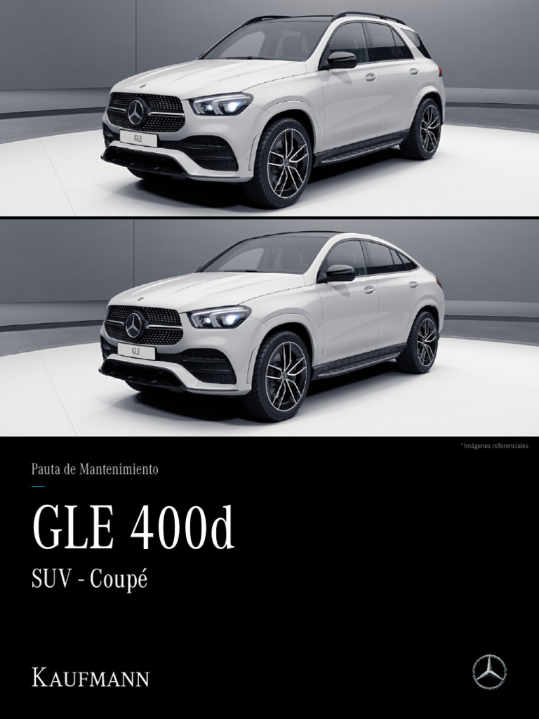 Mantenimiento GLE 400d SUV - Coupé | PDF | Vehículos | Vehículo de motor