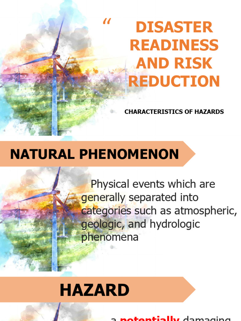 Lesson 3 - Hazards and Its Characteristics | PDF | Hazards | Natural ...