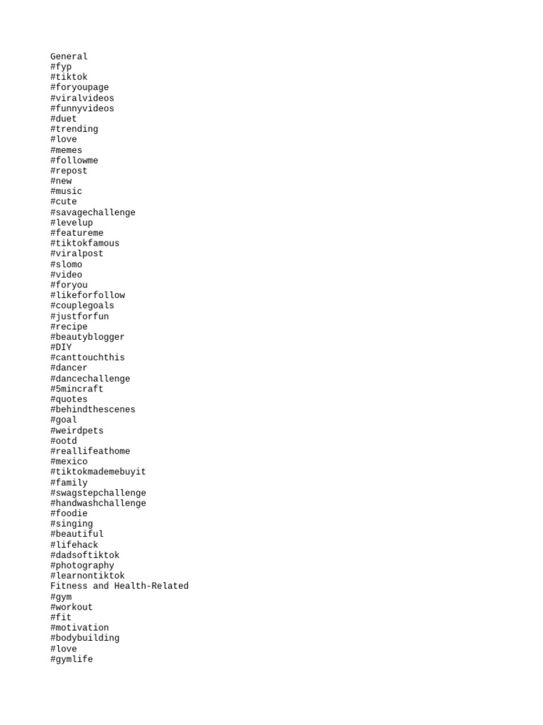 Hash Tags | PDF