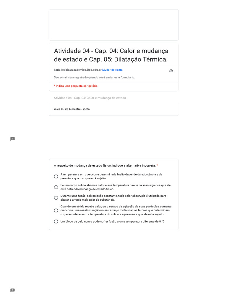 Calor e Mudança de Estado na Física | PDF | Calor | Temperatura