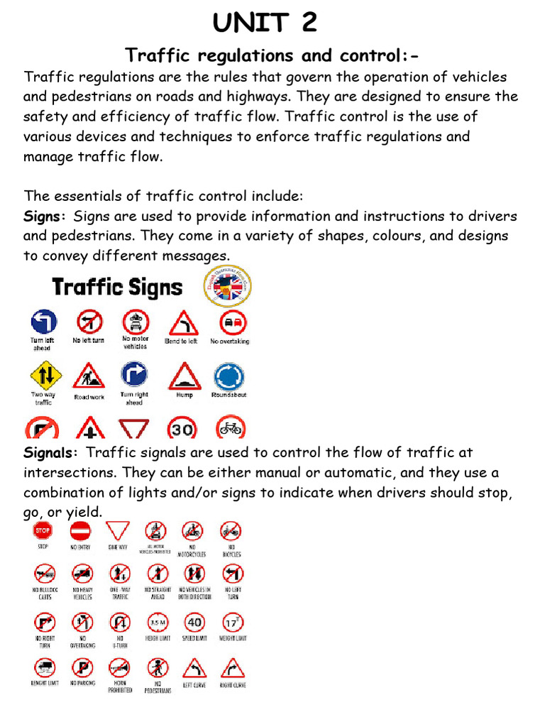 Unit 2 TEM 1 | PDF | Traffic | Interchange (Road)