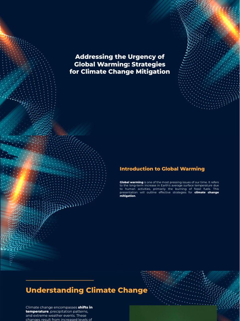 Slidesgo Addressing The Urgency of Global Warming Strategies For ...