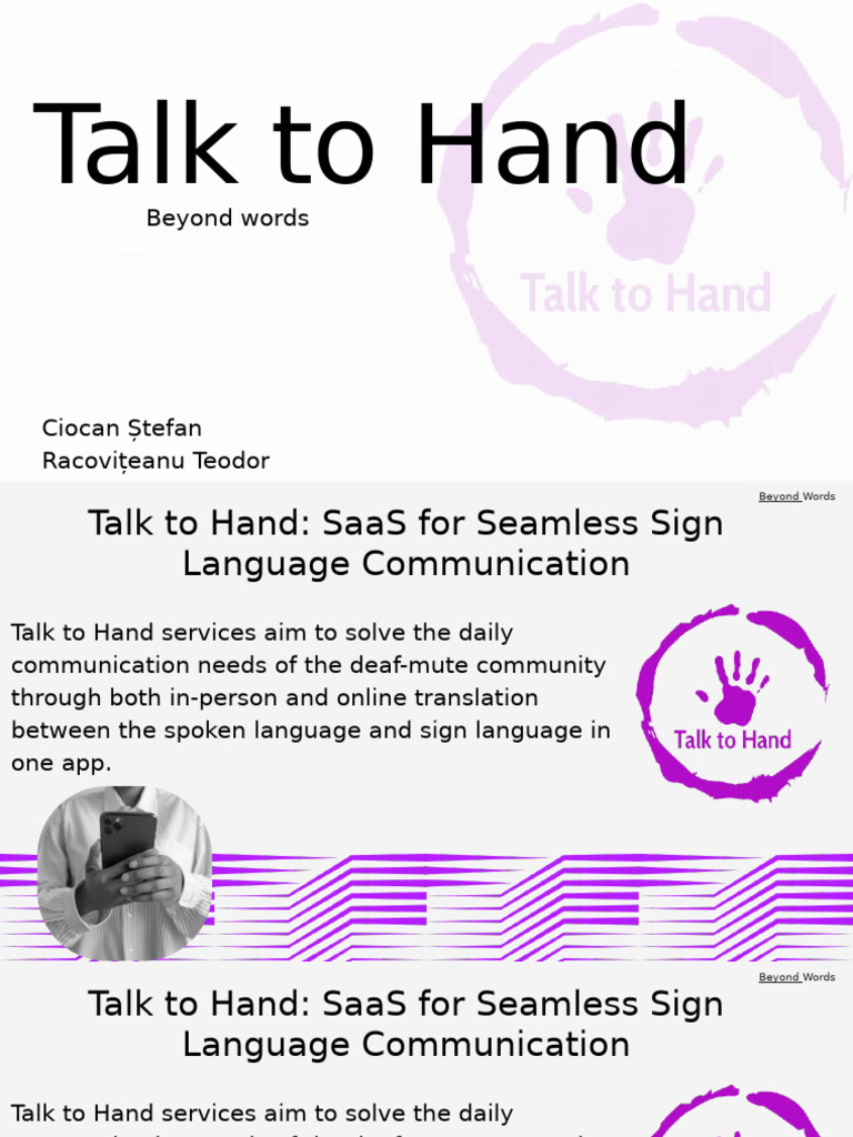 Sign Language Communication SaaS Solution | PDF | Sign Language ...