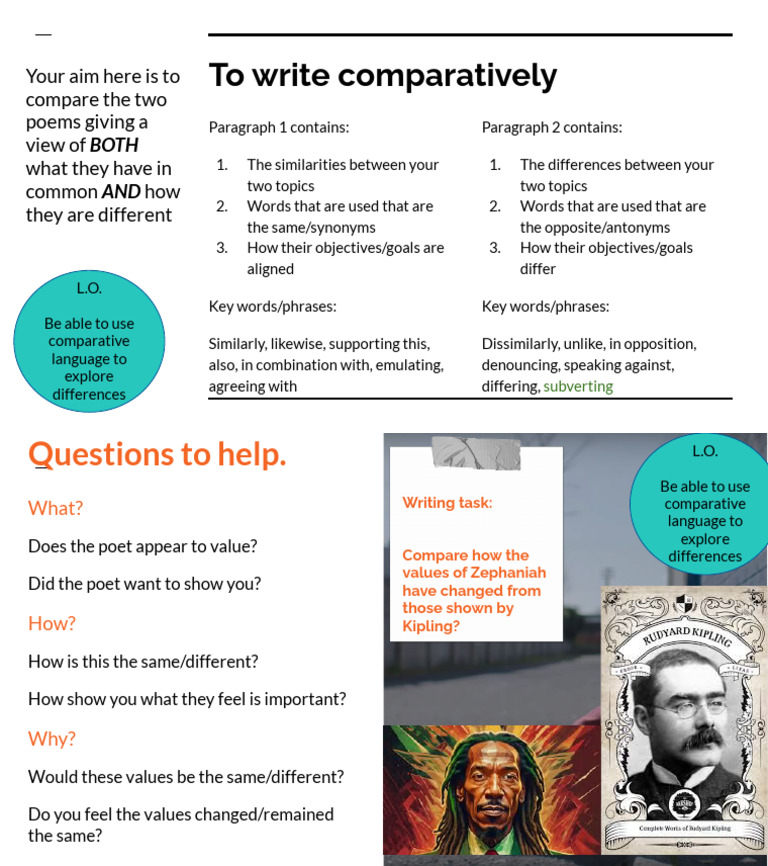 To Write Comparatively Slides | PDF
