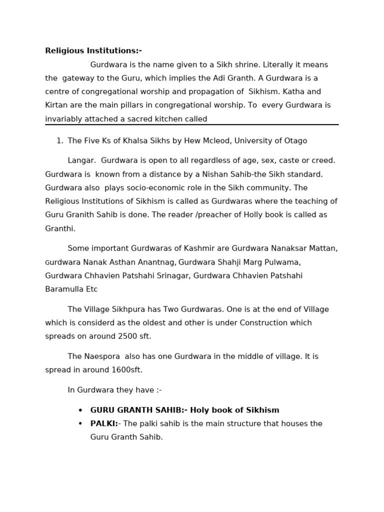 Sikhism religious instt pdf guru granth sahib guru nanak