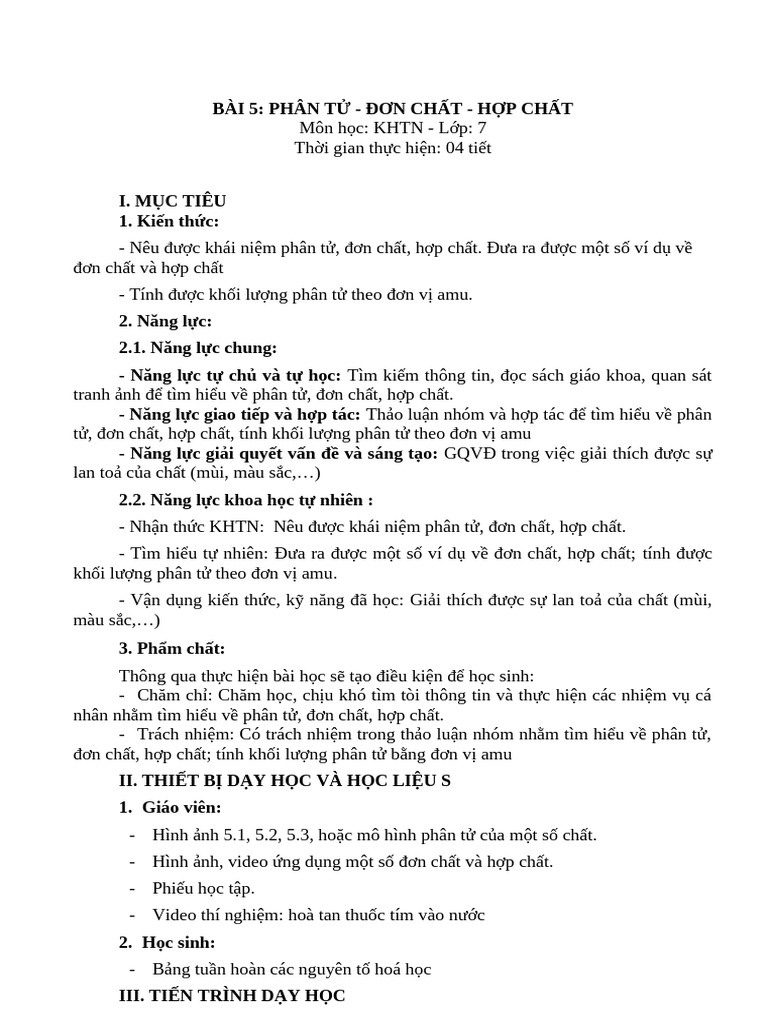 Bai 5 - KHTN7 | PDF
