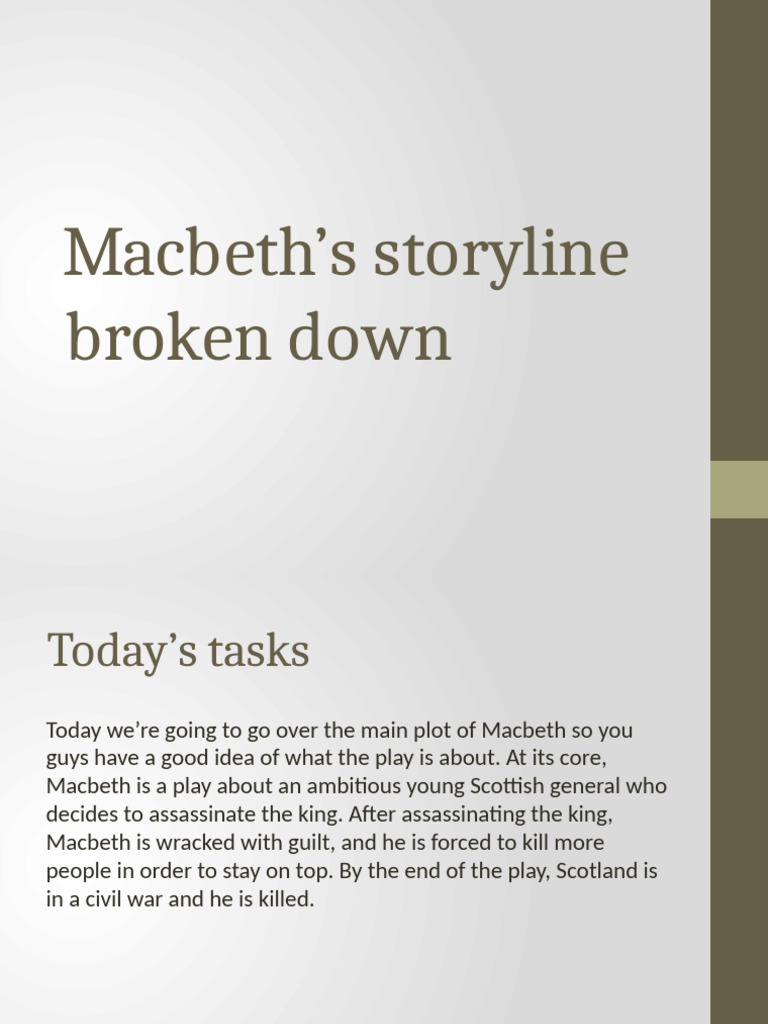 Macbeth: Ambition and Guilt Unfolded | PDF | Macbeth | Shakespearean ...