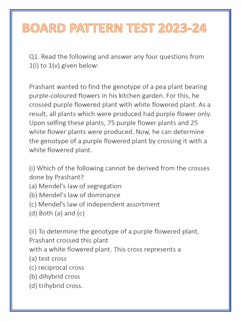 Pea Plant Genetics and Infertility Diagnosis | PDF | Genetics