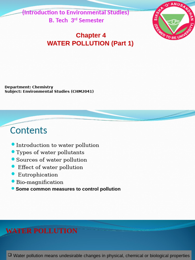 Water Pollution Part 1 | PDF | Water Pollution | Water