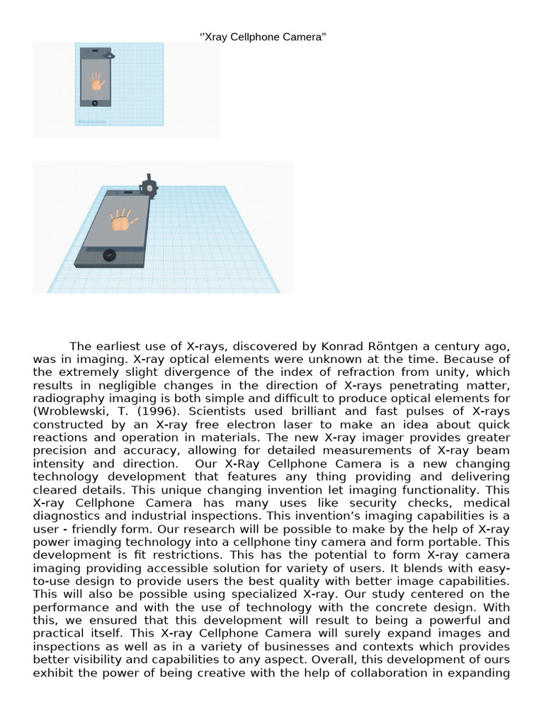 Xray Cellphone Camera | PDF | X Ray | Radiography