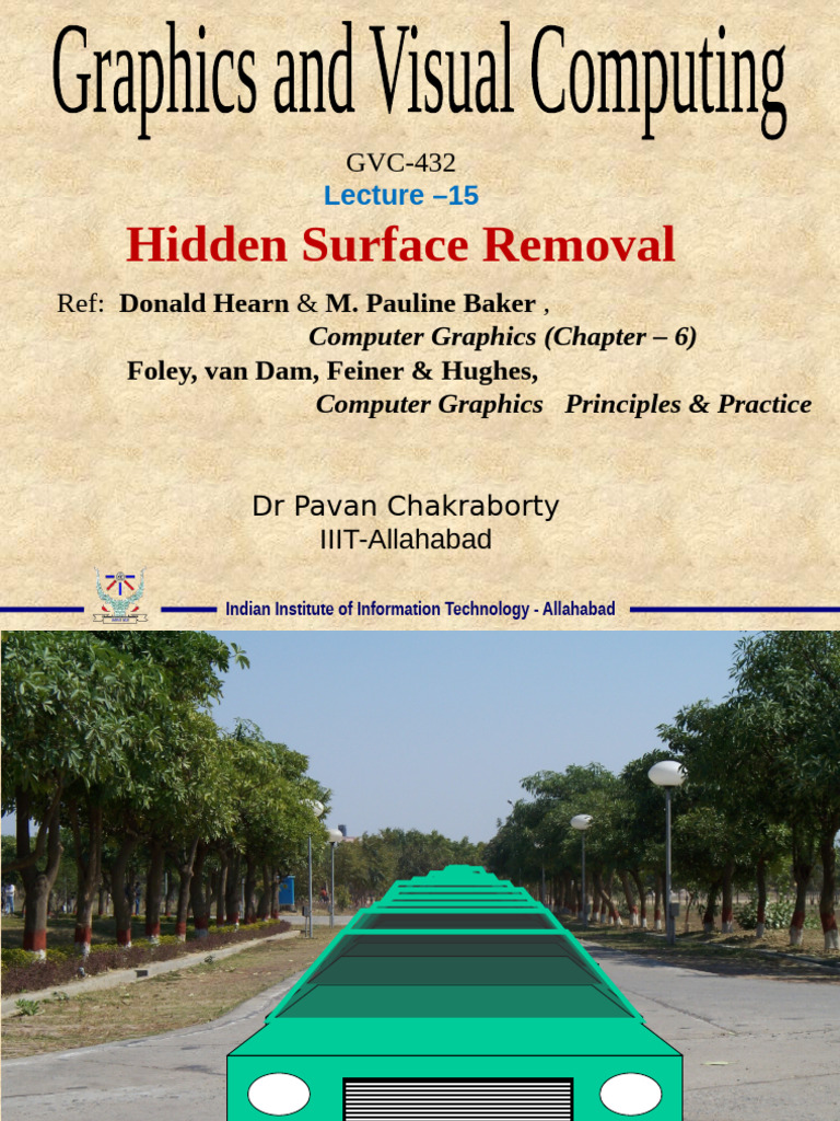 GVC15 Hidden Surface Removal | PDF | Image Processing | Computer Graphics