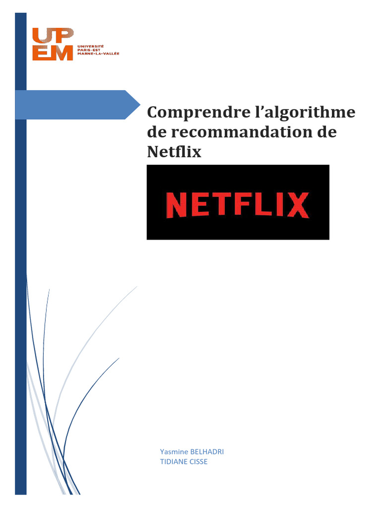 Algorithme de recommandation Netflix | PDF | Netflix | Apprentissage ...