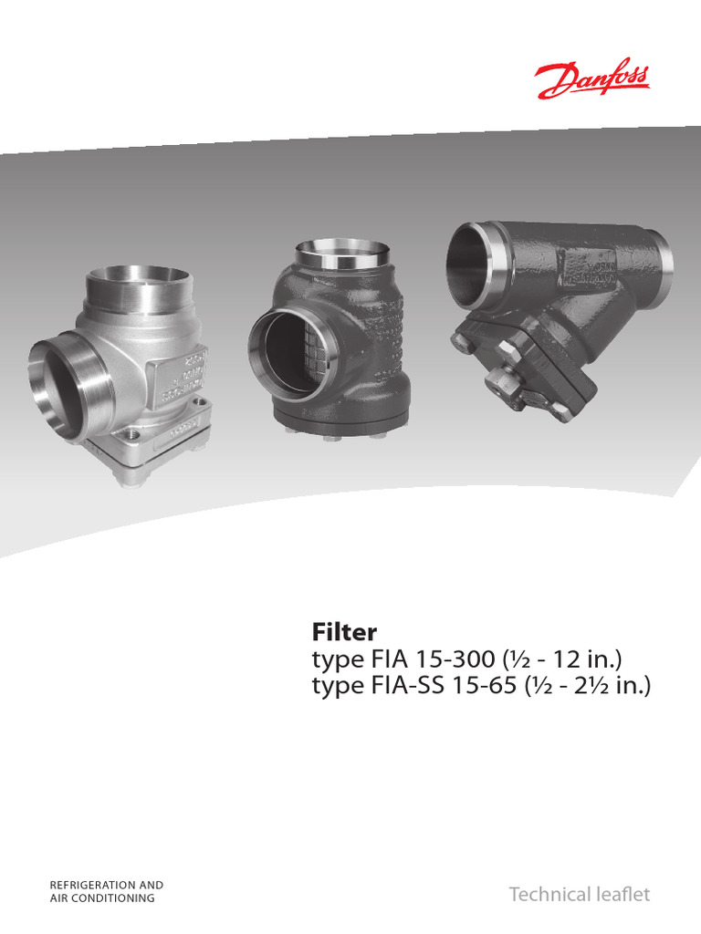 Filter Danfoss | PDF | Filtration | Mechanical Engineering
