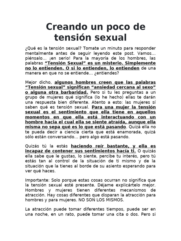 Creando Tension Sexual | PDF, image size:768x1024