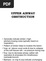 Upper Airway Obstruction