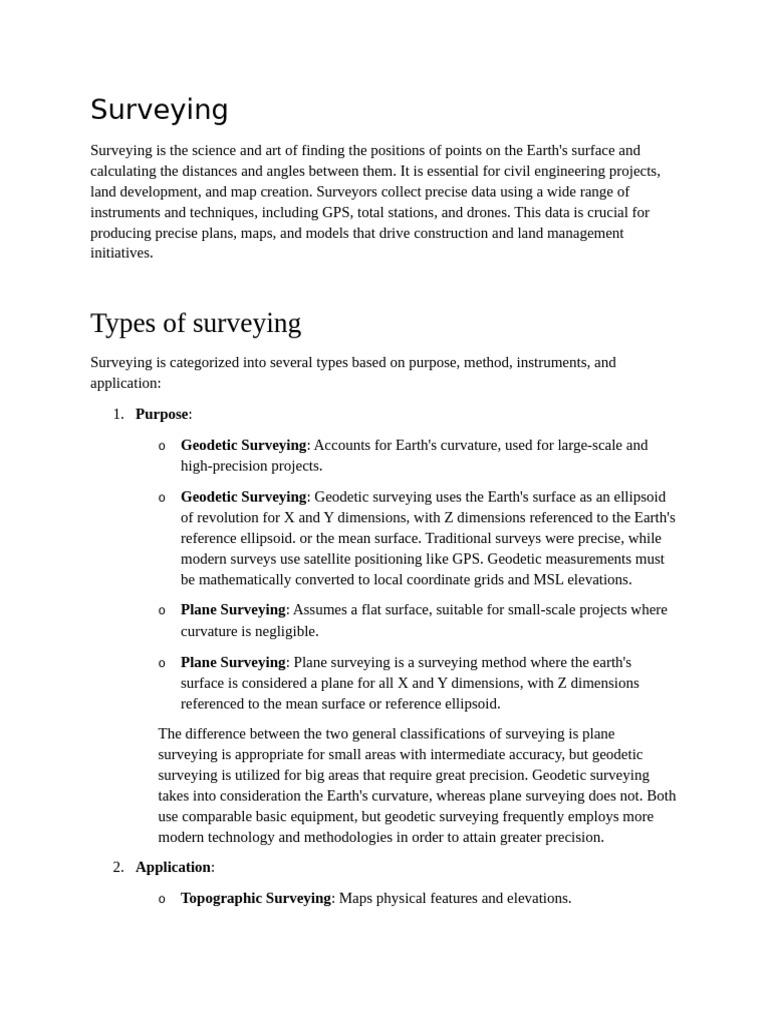 Surveying Pdf Surveying Geodesy