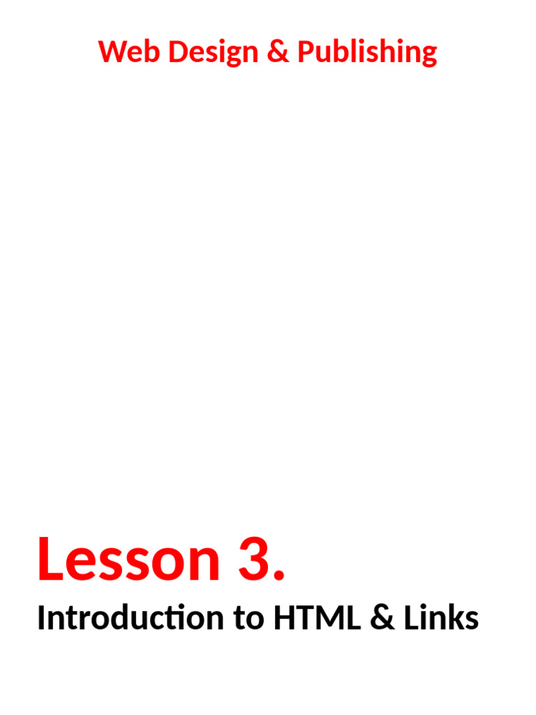 lesson_3_week_3[1] | PDF | Html | Html Element