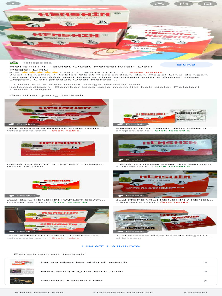 Obat Henshin untuk Pegal Linu | PDF