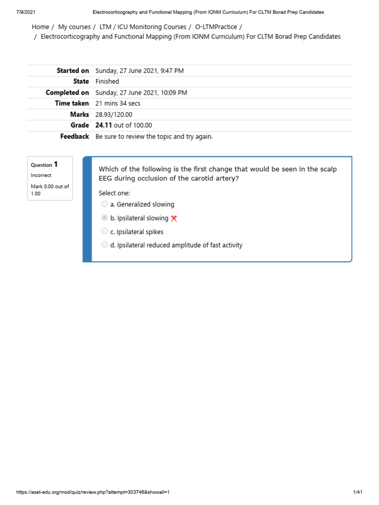 Electrocorticography for CLTM Exam Prep | PDF | Cerebral Cortex ...