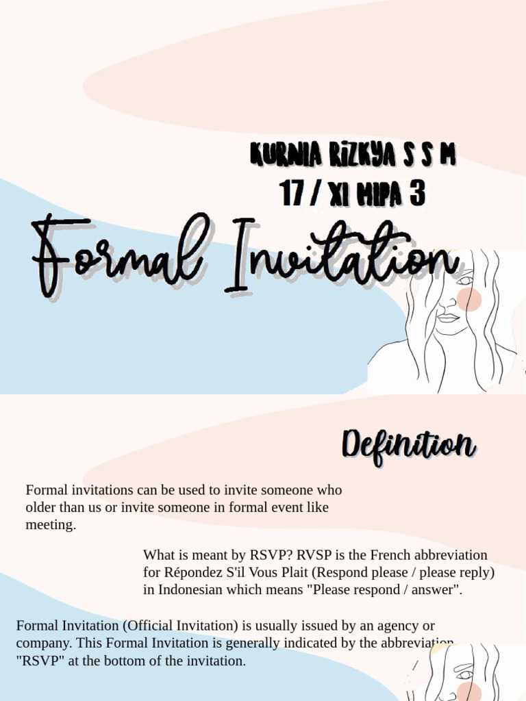 Guide to Formal Invitations and RSVPs | PDF