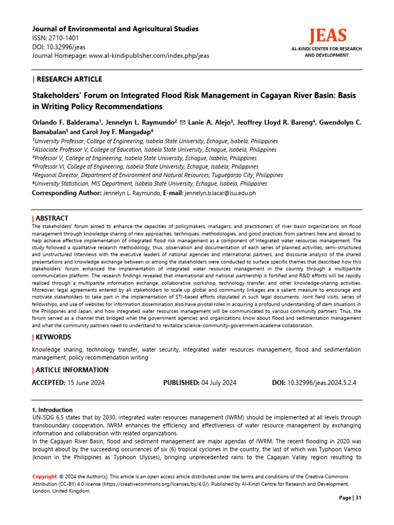 Paper+4+(2024.5.2)+Stakeholders’+Forum+on+Integrated+Flood...+JEAS ...