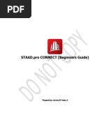 STAAD Pro Beam Analysis Tutorial | PDF | Bending | Beam (Structure)
