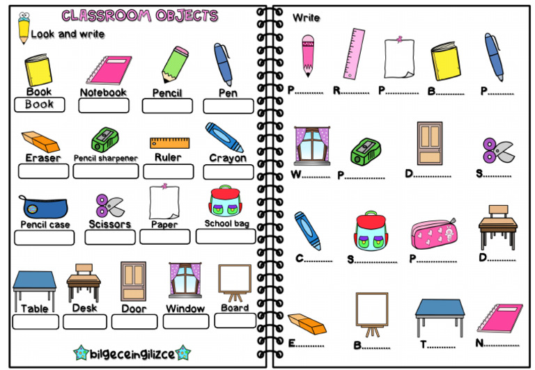 Classroomobjectsactivity | PDF