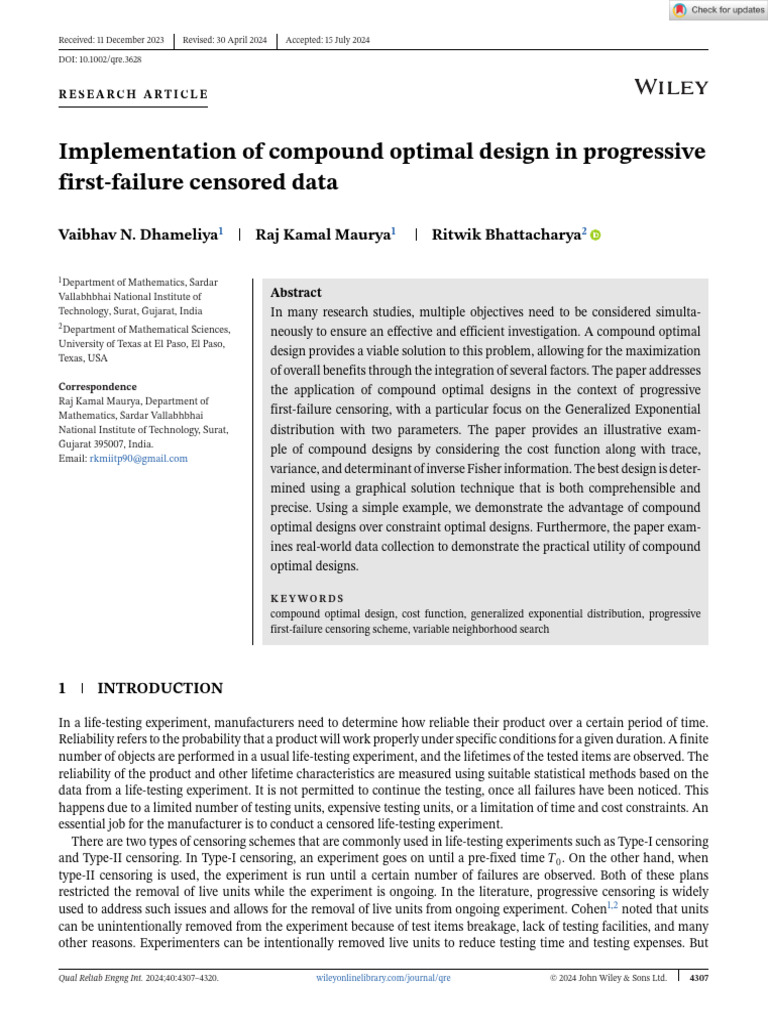 Quality reliability eng 2024 dhameliya implementation of compound